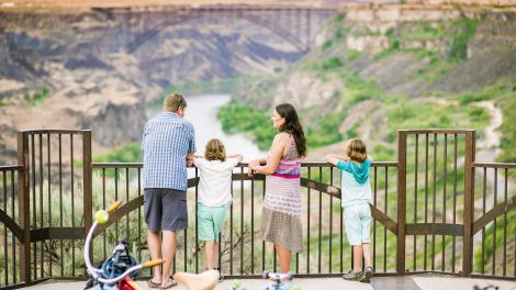 Overlooking the Snake River Canyon in Southern Idaho
