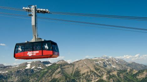 Luftseilbahn beim Jackson Hole Mountain Resort in Wyoming