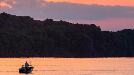 A peaceful moment on a fishing trip in Butler County, Pennsylvania