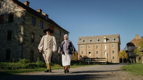 Tour guides at the Historic Moravian Bethlehem National Historic Landmark District