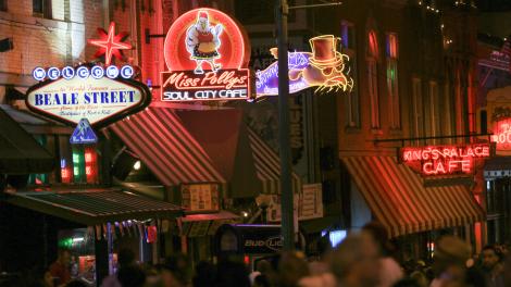 Beale Street in Memphis, Tennessee