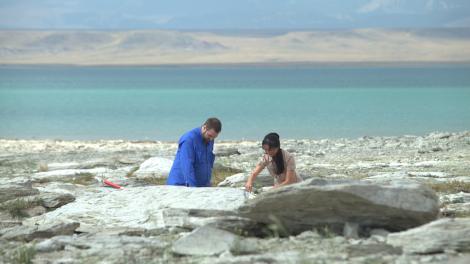 Dinosaur fossil dig along the Dinosaur Trail in Montana 