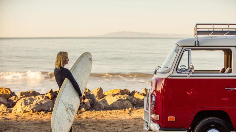 Morgendlicher Surftrip am Emma Wood State Beach