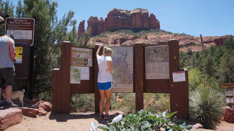 Hiking Cathedral Rock in Sedona, Arizona