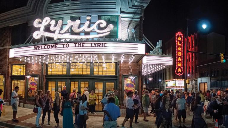 The historic Lyric and Alabama venues in the Theatre District