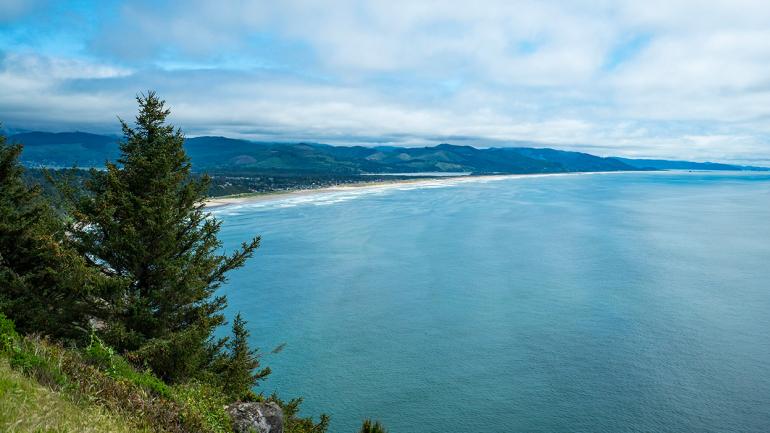 俯瞰俄勒冈海岸的迷人美景 俯瞰俄勒冈海岸的迷人美景