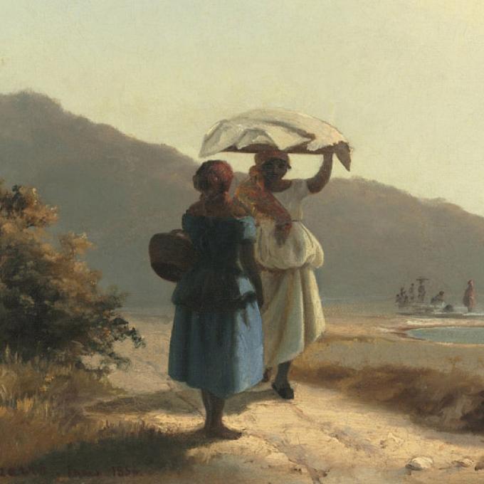 法国印象派画家 Camille Pissarro 于 1830 年出生在夏洛特阿马利亚,并在这里生活到 12 岁。 法国印象派画家 Camille Pissarro 于 1830 年出生在夏洛特阿马利亚,并在这里生活到 12 岁。