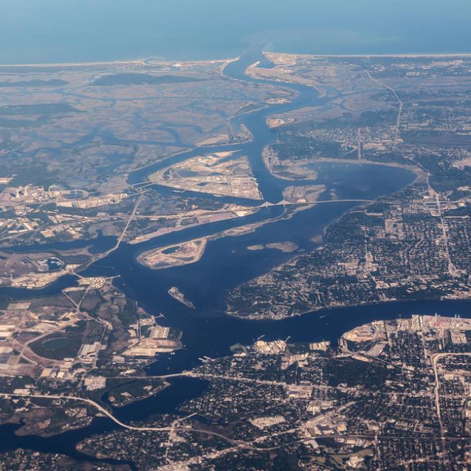 Aerial view of Jacksonville, Florida Aerial view of Jacksonville, Florida