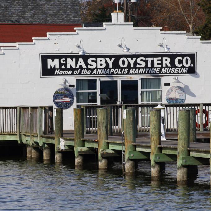 Exterior de la entrada del Annapolis Maritime Museum