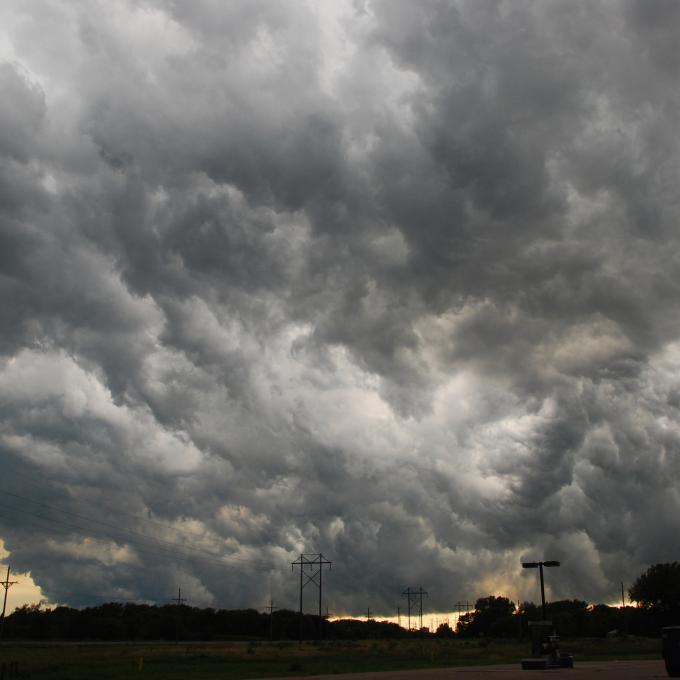 네브래스카 주 그랜드 아일랜드 하늘의 구름