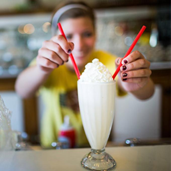 A classic ice cream treat at Soda Pops in Wisconsin