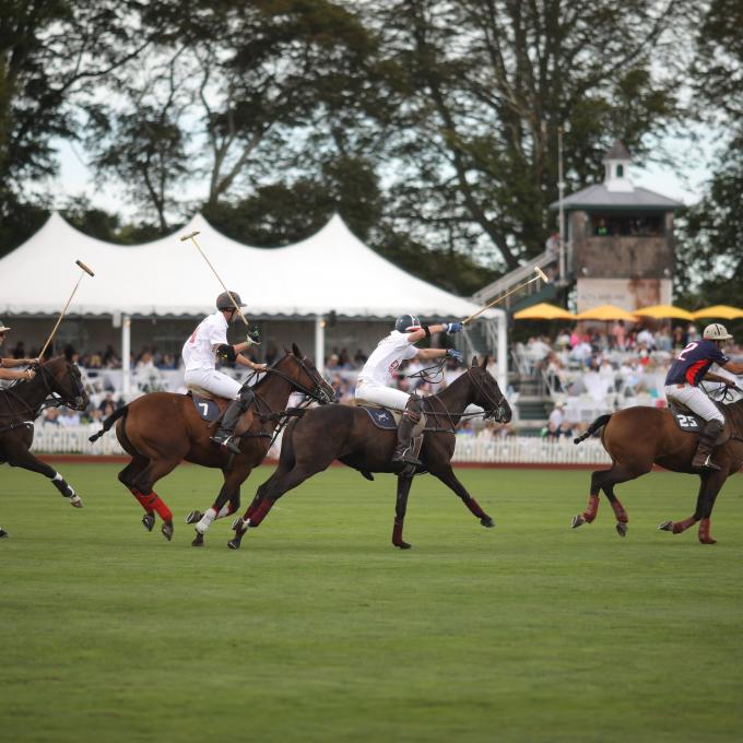 罗德岛州纽波特的马球赛