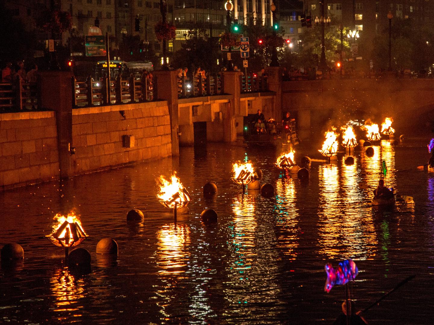 워터파이어의 멋진 전경