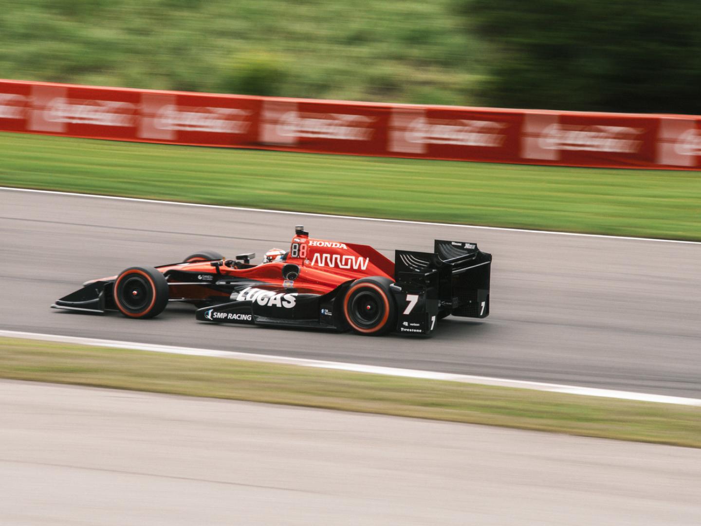 Un competidor en el Honda Indy Grand Prix