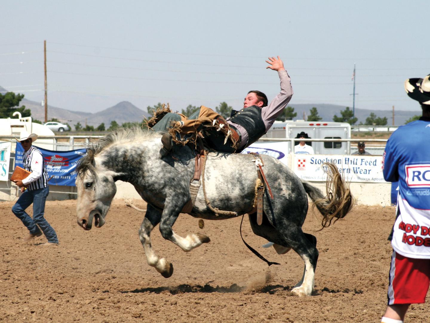 Vaquero en el Kingman PRCA Rodeo en Kingman, Arizona