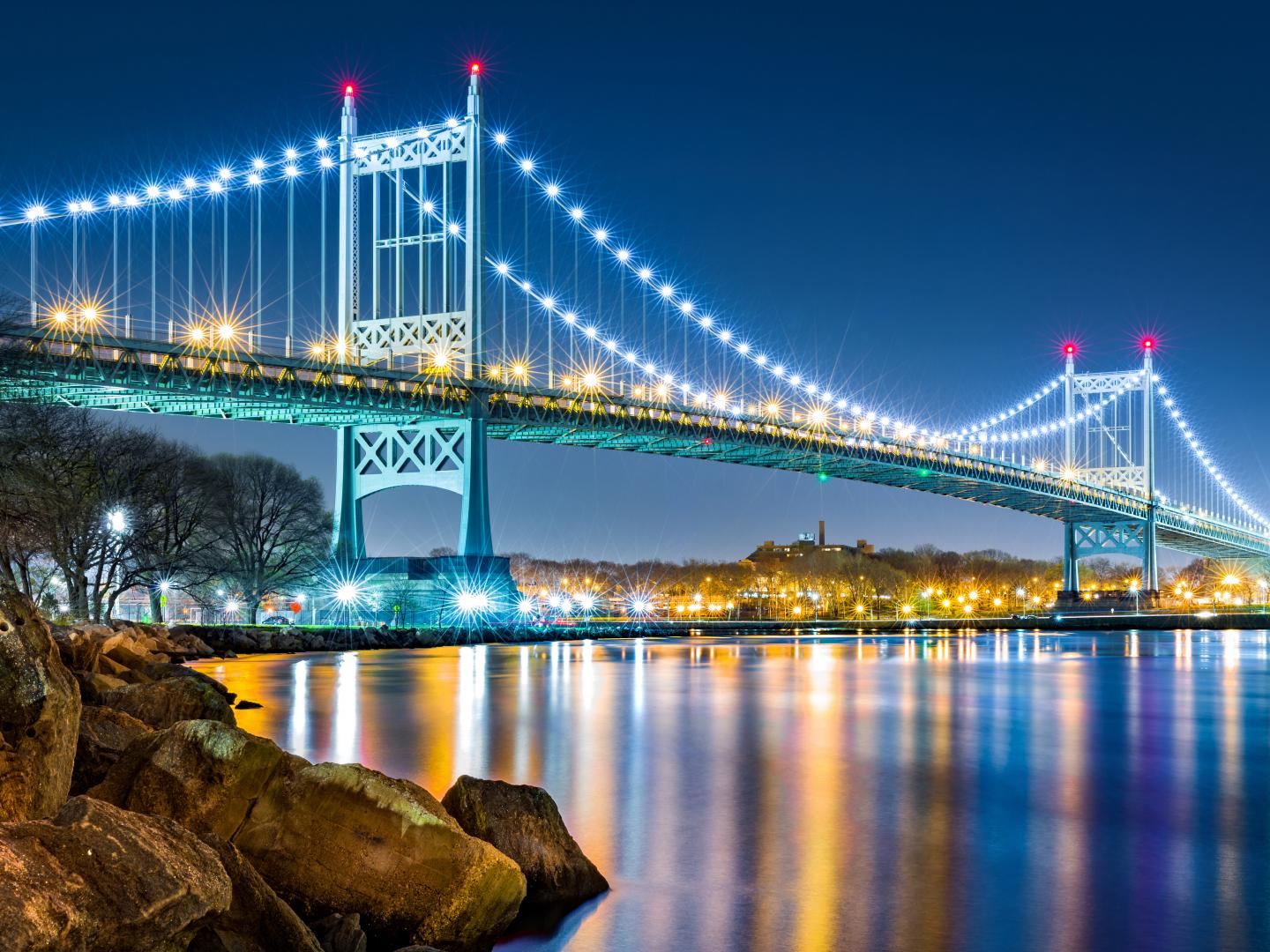 Vista del Randall's Island Park en la Ciudad de Nueva York, Nueva York
