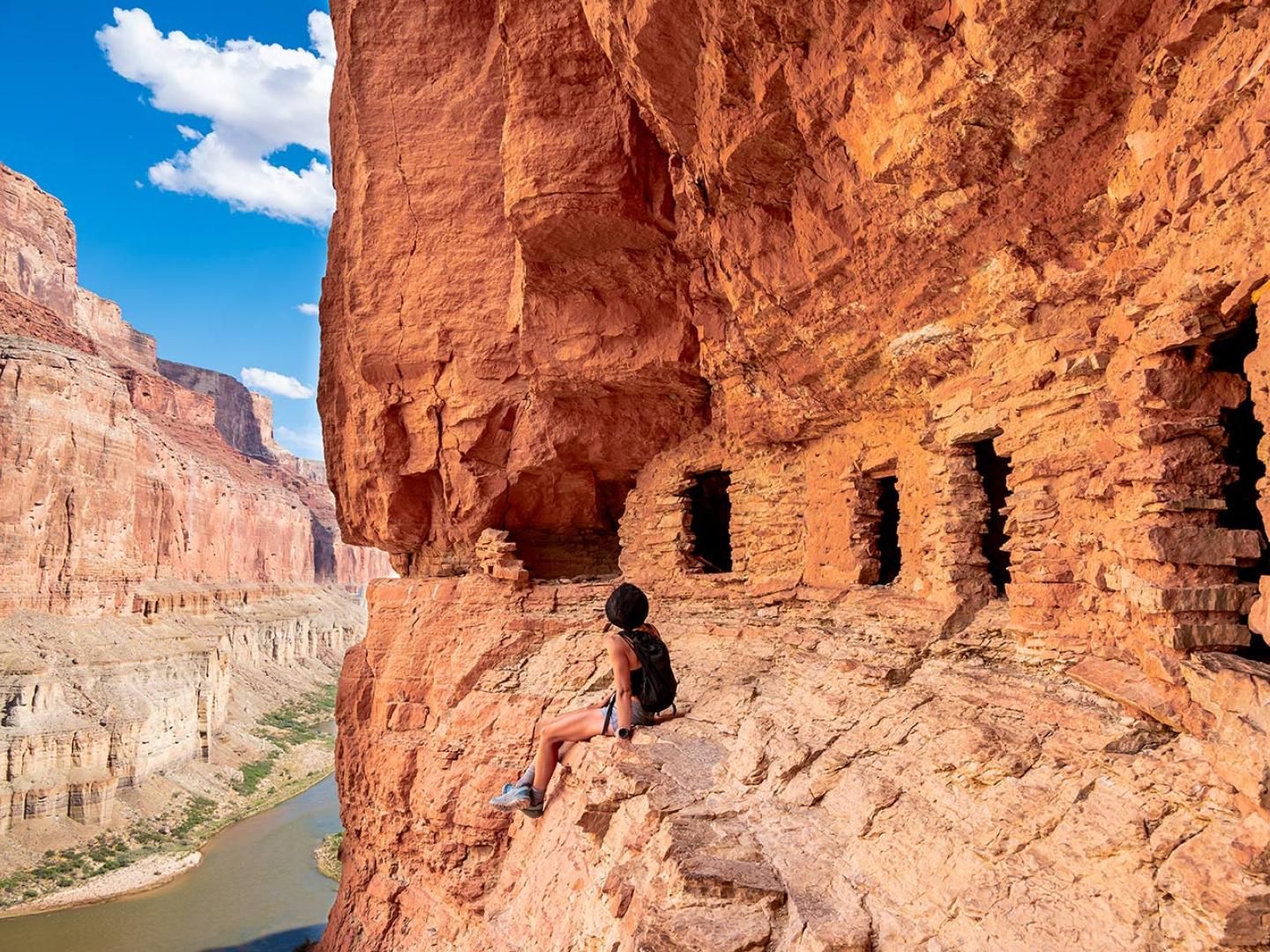 Blick auf den Colorado River im Grand Canyon-Nationalpark in Arizona