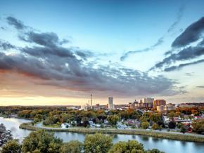 El horizonte de Rochester al amanecer
