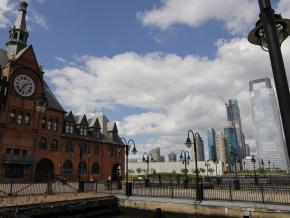 Skyline views from Jersey City, New Jersey