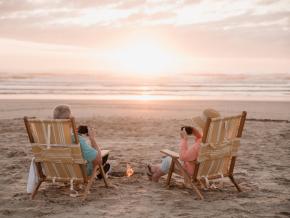 Enjoying a beautiful sunrise at Padre Island National Seashore near Corpus Christi, Texas Enjoying a beautiful sunrise at Padre Island National Seashore near Corpus Christi, Texas