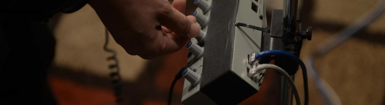 Detail shot of a blues performance Detail shot of a blues performance