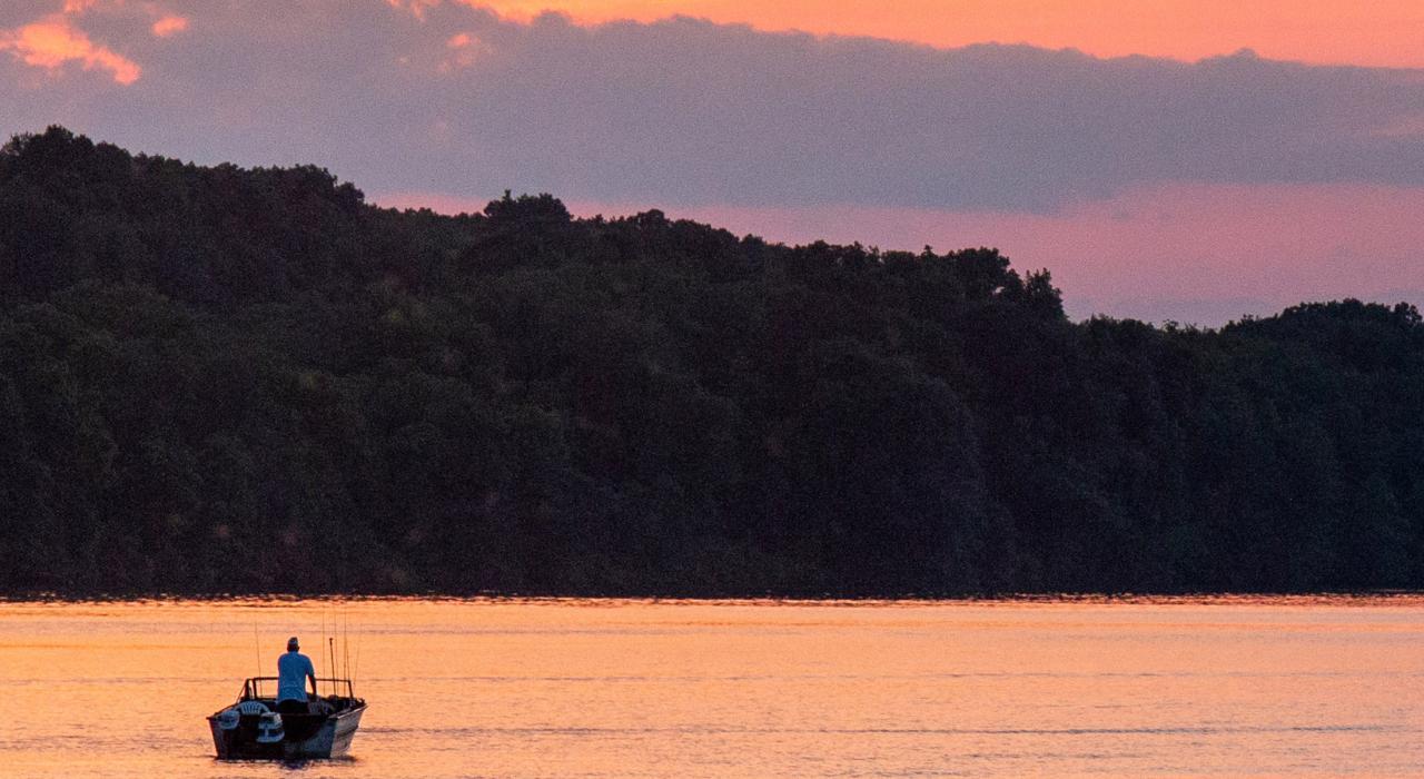 A peaceful moment on a fishing trip in Butler County, Pennsylvania