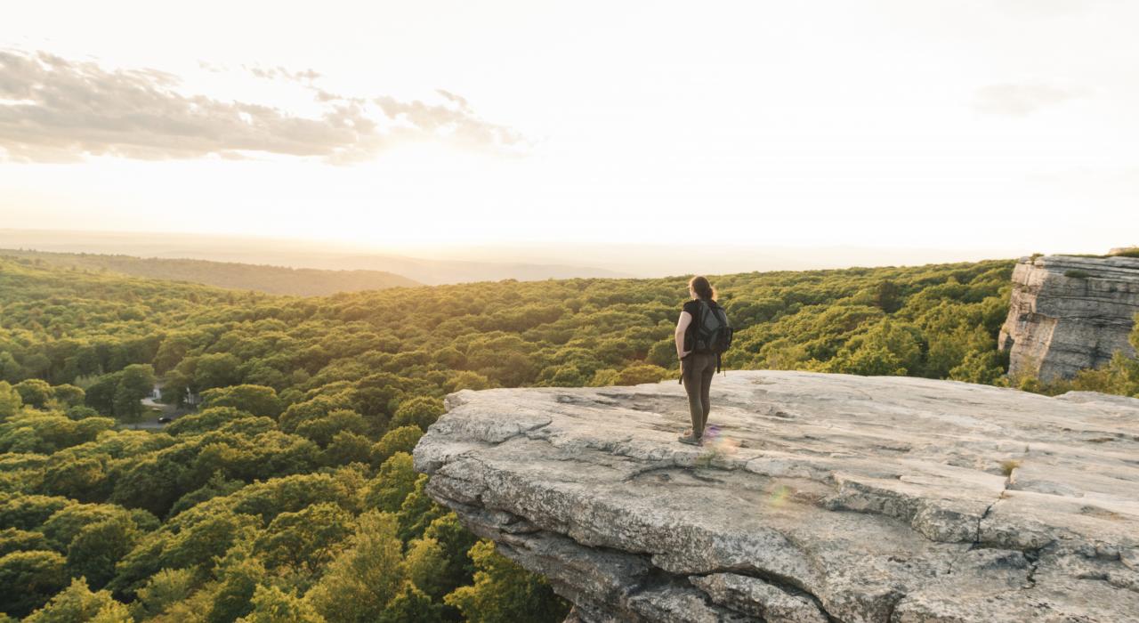 Disfruta la vista desde Sam's Point Preserve en Shawangunk Mountains