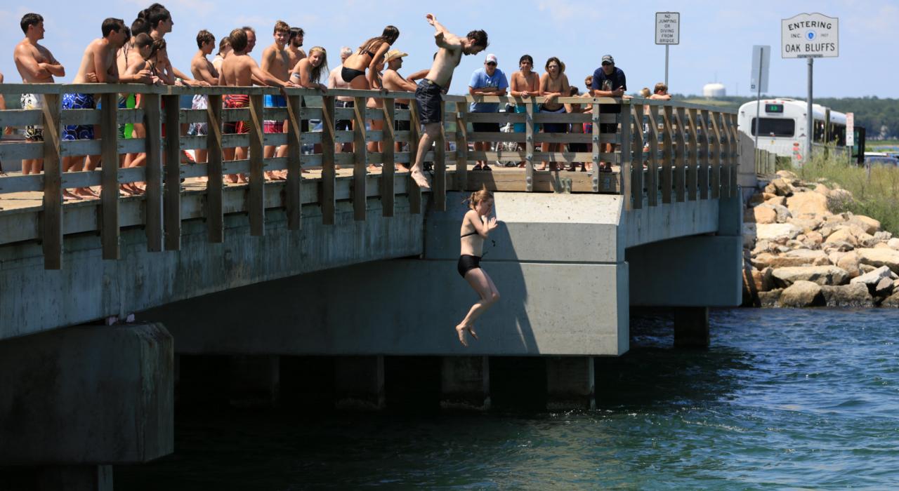Baignade à Oak Bluffs, Martha’s Vineyard, Massachusetts