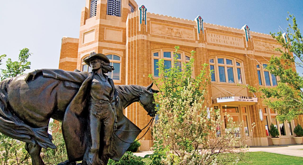 High Desert Princess equestrian statue at the National Cowgirl Museum and Hall of Fame