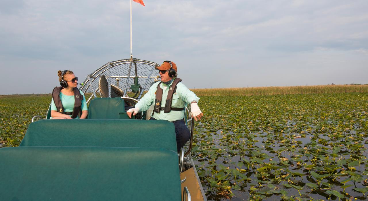 Recorrido en hidrodeslizador por la Indian River Lagoon