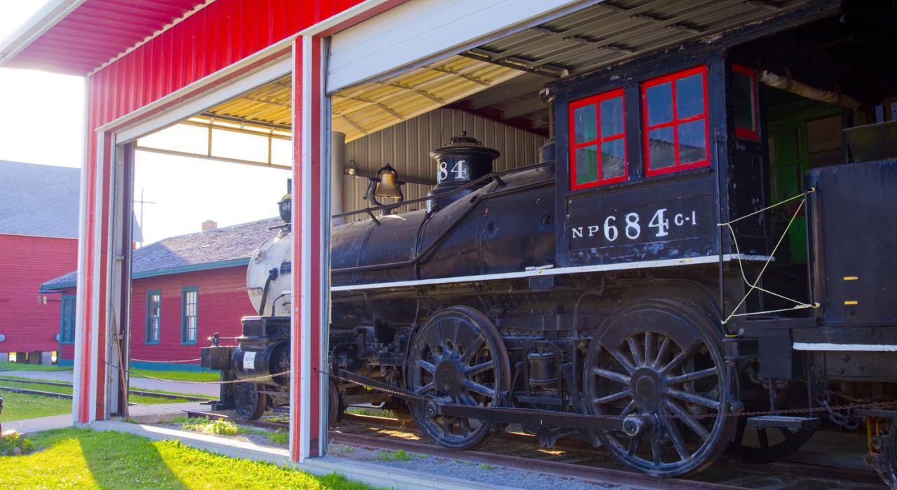 Antique Locomotive, Bonanzaville Pioneer Village in West Fargo