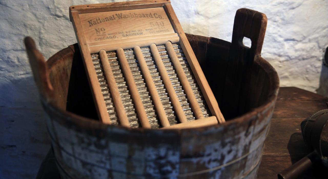 Washing board at the Amish Village in Lancaster, Pennsylvania