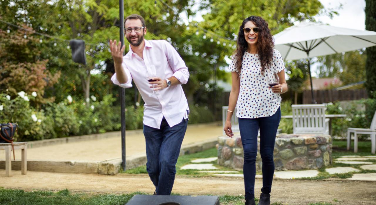 Taking a recreation break in Los Olivos 