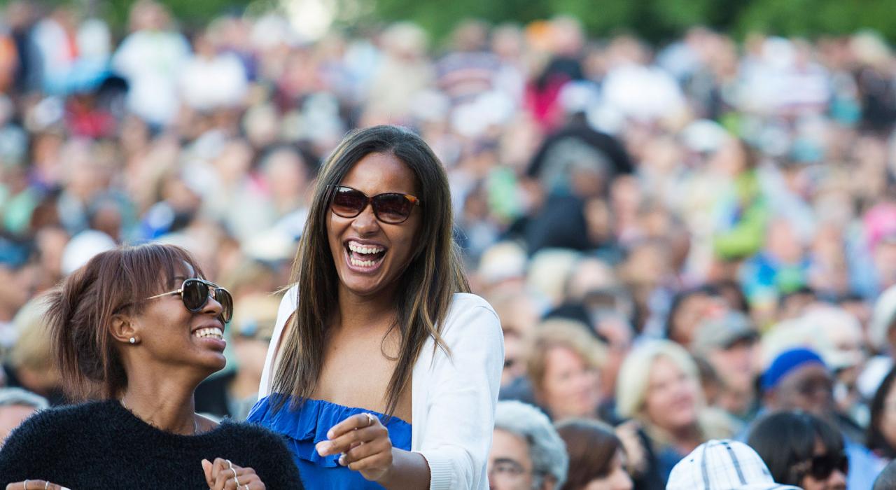 Dançando aos ritmos do Chicago Blues Festival em Illinois