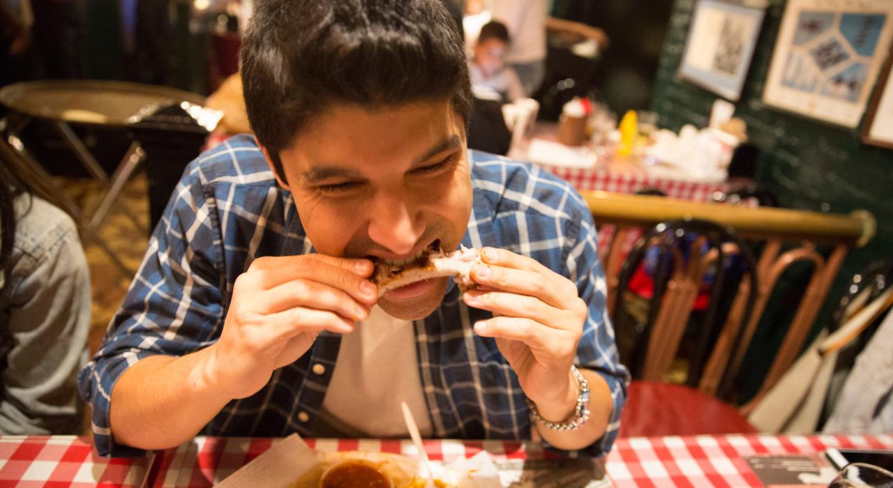 World-class dry rub ribs at Charlie Vergos' Rendezvous, a Memphis institution