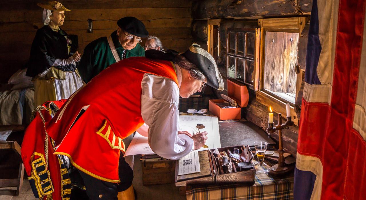 ロームのフォート・スタンウィックス国定公園で歴史を再現