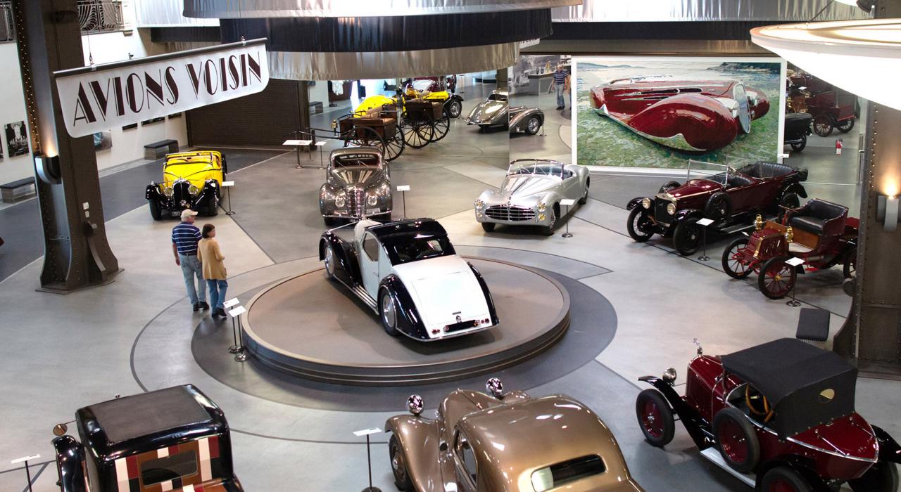 Vintage cars on display at Mullin Automotive Museum