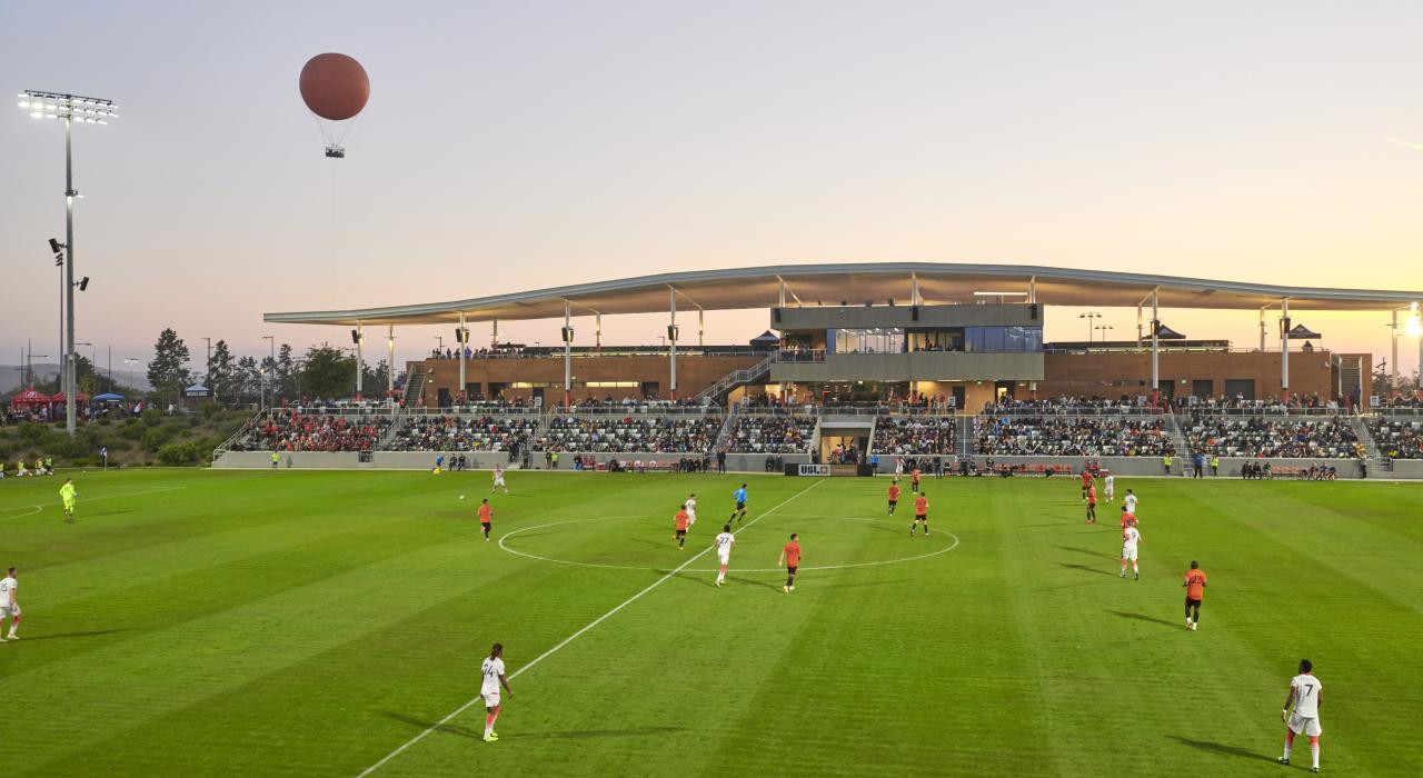 Der Fußballclub von Orange County spielt im Great Park