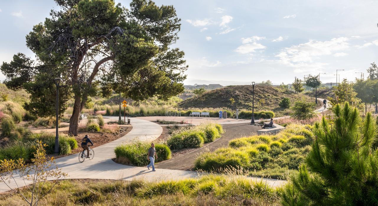 Sport und Erholung im Grünen auf den Pfaden des Great Park