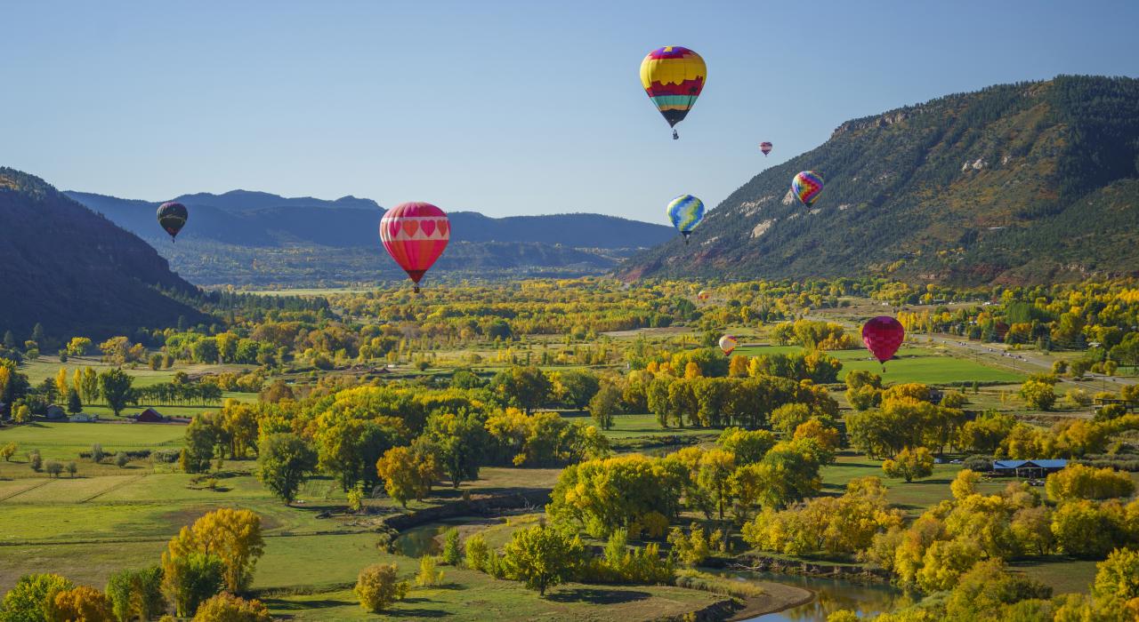Majestic views during the Animas Valley Balloon Rally